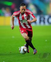 Fussball: DFB Pokal Finale: SV Werder Bayern, RIBERY am Ball