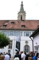Enthuellung Bischof Sproll Stele in Rottenburg