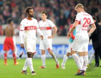 Fussball 1. Bundesliga :  Cacau,  Pavel Pogrebnyak  (v. li., VfB Stuttgart)