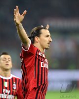 FUSSBALL SERIE A:  JUBEL Zlatan Ibrahimovic (AC Mailand)