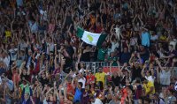 FUSSBALL International 2014/2015: Fans im Stadion Nou Camp