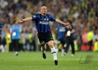 Fussball Champions League Finale: Esteban Matias Cambiasso Deleau (Inter)