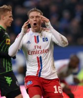 Fussball, 1. Bundesliga  Saison 2014/2015: Hamburger SV - Borussia Moenchengladbach