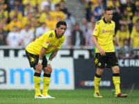 Fussball 1. Bundesliga:  Enttaeuschung bei Lucas Barrios, Marco Stiepermann (v. li., Borussia Dortmund)