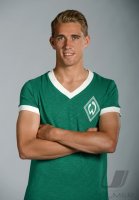 Fussball 1. Bundesliga, Saison 2012/2013, Werder Bremen: Nils Petersen im exklusiven Pressefoto ULMER Fotoshooting