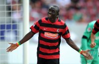 Fussball 1. Bundesliga, Saison 2011/2012:  JUBEL Papiss Demba Cisse (SC Freiburg)