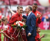 Fussball 1. Bundesliga Saison 14/15: Bastian Schweinsteiger (FC Bayern Muenchen)