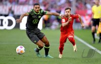 Fussball 1. Bundesliga 23/24: FC Bayern Muenchen - VfL Wolfsburg