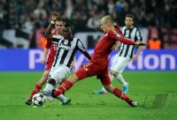 FUSSBALL INTERNATIONAL CHL VIERTELFINALE 12/13: Juventus Turin - FC Bayern Muenchen