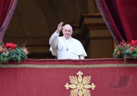 Rom; Papst Franziskus I. spricht den Urbi Et Orbi Segen