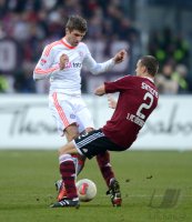 Fussball 1. Bundesliga, Saison 2012/2013: 1. FC Nuernberg - FC Bayern Muenchen