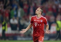 Fussball Supercup Finale 2013: JUBEL Franck Ribery (FC Bayern Muenchen)