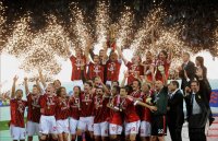 FUSSBALL SERIE A:  Meister 2011  AC Mailand: JUBEL