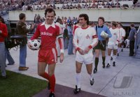 Fussball  Bayern - Koeln: Beckenbauer, Overath