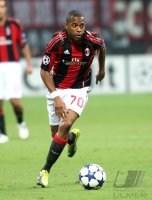 Fussball Champions League  Saison 2010/2011:  Robinho (AC Mailand) , ENTT&acirc;&not;USCHT, ENTTAEUSCHT, ENTTAEUSCHUNG, ENTT&acirc;&not;USCHUNG, FRUST, FRUSTRIERT, PESSIMISTISCH, EMOTION, EMOTIONEN, NEGATIV, NEGATIVE EMOTIONEN, NEGATIVE EMOTION, NACHDENKLICH, ERNST