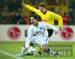 Fussball 1. Bundesliga: Dortmund - Hamburg, Zweikampf