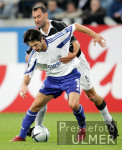 Fussball Uefa-Cup: Schalke - Basel, Zweikampf