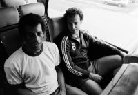 Fussball: Carlos Alberto und Franz Beckenbauer (beide, Cosmos New York)