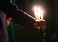 Juedisches Lichterfest; Solidarit&Atilde;&curren;tsbekundung des Rexinger Synagogenvereins