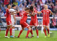 Fussball 1. Bundesliga Saison 17/18: FC Bayern Muenchen - SC Freiburg