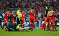 Fussball Champions League Finale 2013:  SCHLUSSJUBEL FC Bayern Muenchen