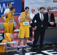 Basketball 1. Bundesliga 14/15 Hauptrunde:  Walter Tigers Tuebingen - FC Bayern Muenchen