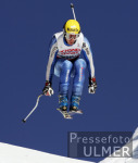 Super-Kombination Wengen Herren Didier Defago (SUI) am Hundschopf-Sprung