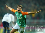 Fussball DFB-Pokal: Bremen - Luebeck, Jubel VALDEZ