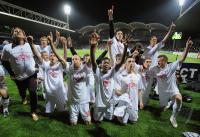 FUSSBALL  International CHL 09/10: Choreographie  FC Byern Fans