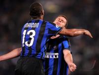 FUSSBALL SERIE A: Maicon Douglas Sienando, Thiago Motta  (v.li., Inter)