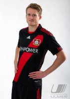 Andre SCHUERRLE (Deutschland) posiert im exklusiven Pressefoto ULMER Shooting im Trikot von Bayer 04 Leverkusen