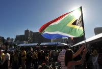 FUSSBALL WM 2010, Public Viewing in KapstadtFUSSBALL WM 2010, VORRUNDE: Deutschland - Serbien