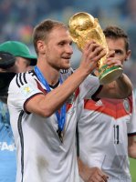 FUSSBALL WM 2014, FINALE: JUBEL Benedikt Hoewedes (Deutschland)