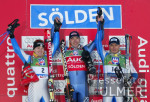 SKI   Weltcup  Riesensalalom  Slden Mnner Siegerehrung