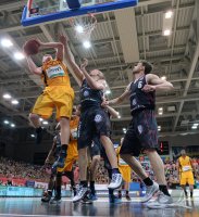 Basketball  1. Bundesliga  12/13  Walter Tigers Tuebingen -New York Phantoms Braunschweig