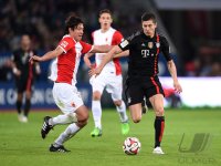 Fussball 1. Bundesliga Saison 14/15:  FC Augsburg - FC Bayern Muenchen