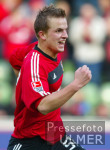 Fussball 1. Bundesliga: Leverkusen - Bremen,  Jubel Schoof