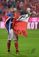 Fussball 1. Bundesliga Saison 2016/2017: JUBEL Arturo Vidal (FC Bayern Muenchen)