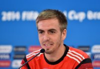 FUSSBALL WM 2014  Achtelfinale PK; Philipp Lahm (Deutschland)