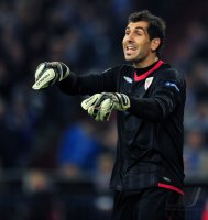 Fussball: Europa League, Saison 2011/2012, Viertelfinale Hinspiel: Torwart Gorka Iraizoz (Athletic Bilbao)