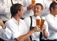 1. Fussball Bundesliga :  Maximilian Riedmueller, Torwart Manuel Neuer (v. li., FC Bayern Muenchen)