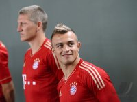 Fussball 1. Bundesliga 2012/2013:  Fototermin beim  FC Bayern Muenchen