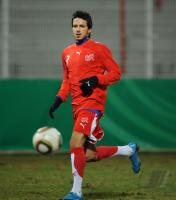 FUSSBALL LAENDERSPIEL U20: Schweiz, IAPICHINO Einzelaktion