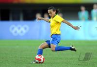 FUSSBALL  Olympia 2008   Viertelfinale Frauen Brasilien - Norwegen