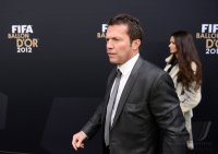 Fussball International  FIFA Ballon d Or 2012: Lothar Matthaeus (Deutschland) mit Anastasia