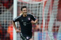 Fussball CHL&Acirc;&nbsp; Saison 12/13:  JUBEL Claudio Pizarro (FC Bayern Muenchen)
