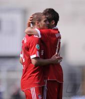 Fussball 3. Bundesliga:  Deniz Yilmaz, Christoph Knasmueller (v.li., FC Bayern II)