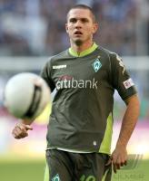 Fussball 1. Bundesliga: Werder, ANDREASEN Einzelaktion