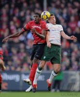 FUSSBALL  1. BUNDESLIGA  09/10  SC Freiburg  - SV Werder Bremen