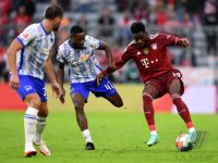 Fussball 1. Bundesliga Saison 21/22: FC Bayern Muenchen -  Hertha BSC Berlin